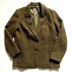 J.Jill tweed khaki jacket
